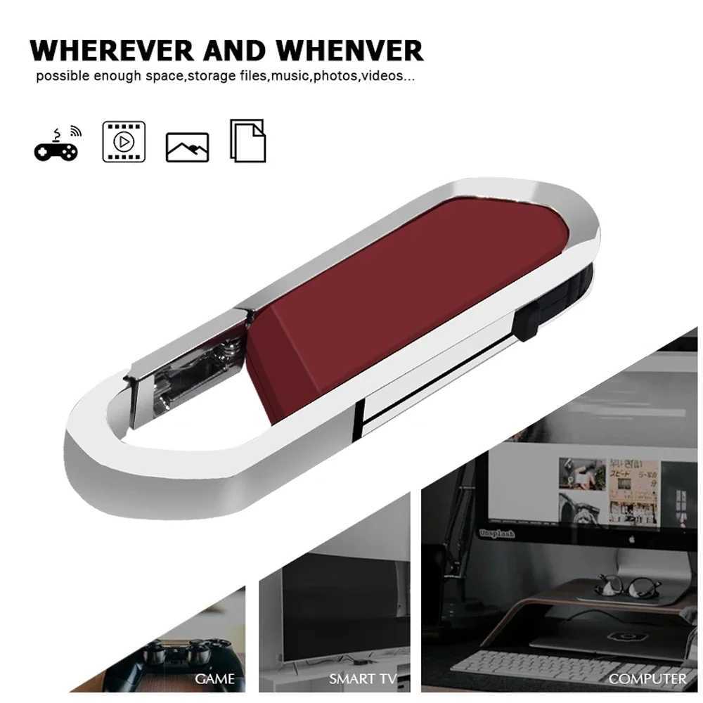 New Usb Fash Drive Pen Drive 64GB 32GB 16GB 8GB 4GB pen drive pendrive colorf waterproof silver u disk memoria usb stick gift C251209