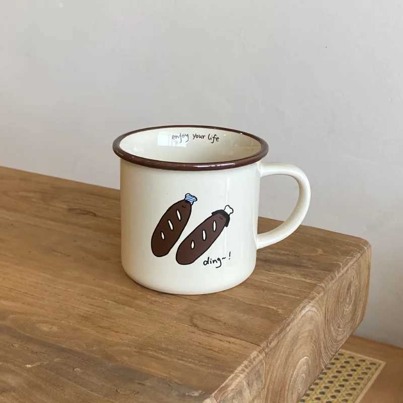 Cute Bread Dog Ceramics gs Coffee g Milk Tea Off Cups Drinkware the Best birthday Gift H251209