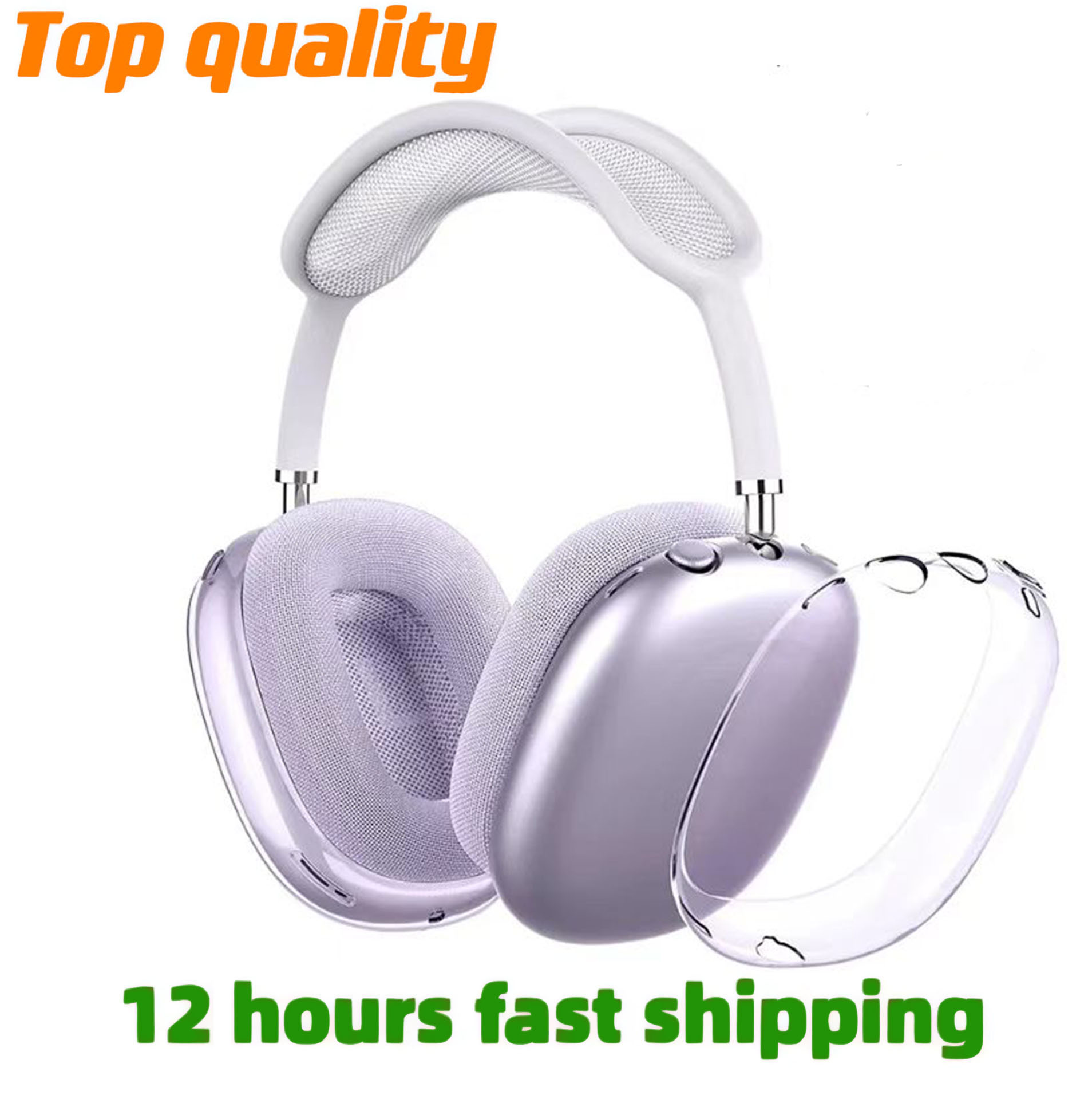 For Top quality Airpods Max Pro 3 With ANC USB-C Wireless Headphone Bluetooth Earphones Accessories Max Pro2 Headset TPU Case Silicone shell airpod Pro max Headphones