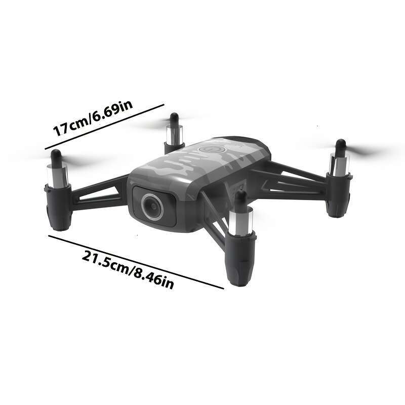 DJI TELLO H819 Mini Camouflage HD 1080P Camera Drone Intelligent Following, Palm Control, Headless Mode, Trajectory Flight, With 2 Batteries For Boys 