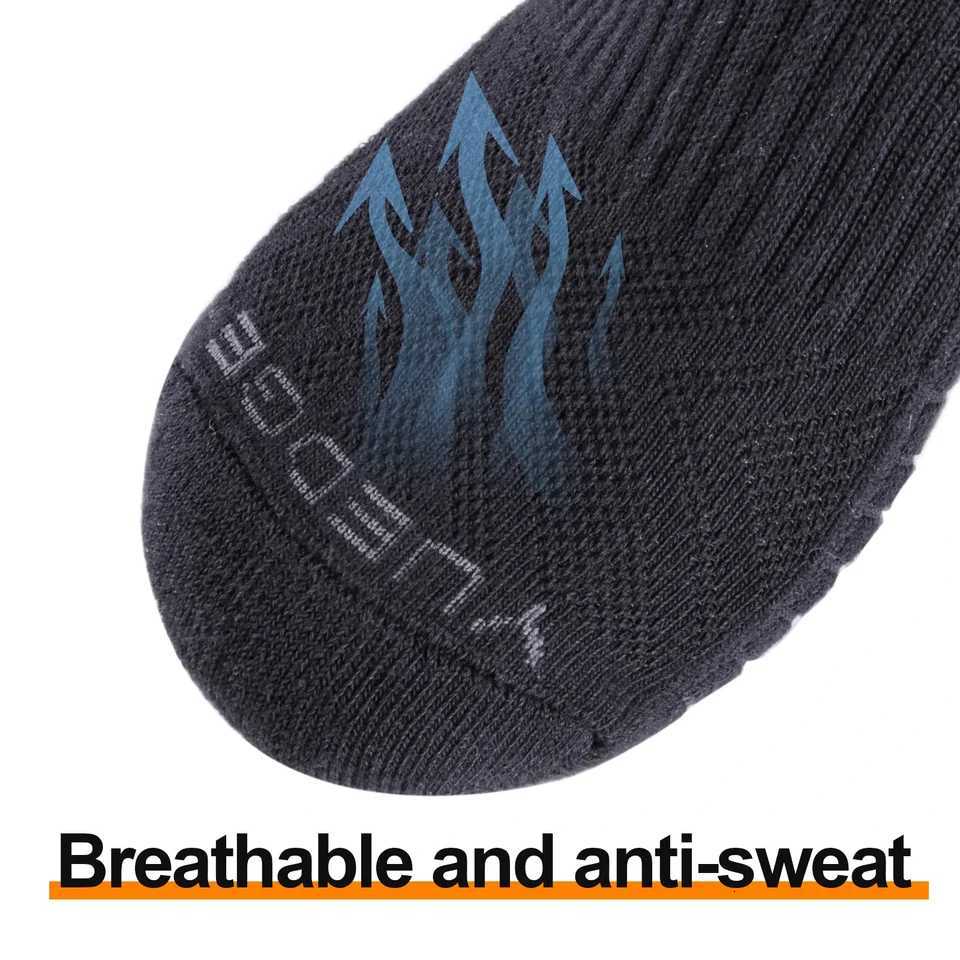 YUEDGE Cushioned Breathable Crew Socks for Men Athletic Socks Running Calf Socks Performance 5 PairsT251209