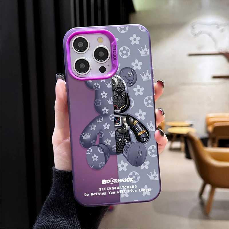 luxury Robot Bear Cool Design PC Hard Phone Case for iPhone 17 Air 16 15 11 12 14 13 Pro Max XS X XR Plus 8 7 SE 2020 Shockproof Cover C251209