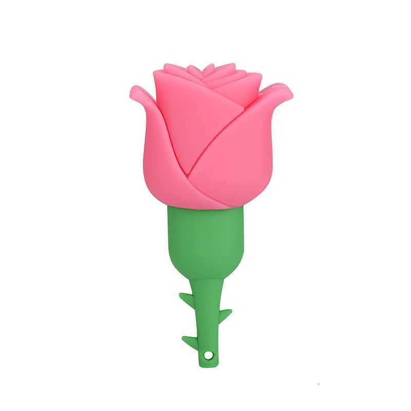 Pendrive Rose USB Flash Drive 32GB 16GB Lovely Cartoon 64GB Pen Drive 8GB 4GB 128MB Memory Stick USB 20 Gift C251209