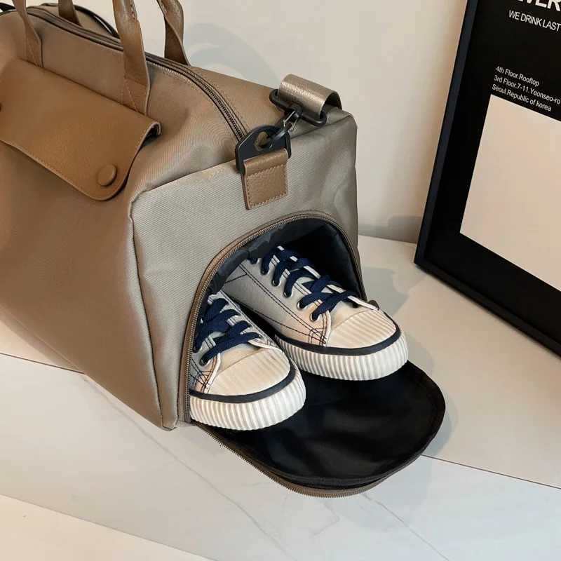 Wen Waterproof Sports Gym Duffle Bags Mtifuncti Dry Wet Separati Bags Fitness Training Yoga Shoder Bag with Shoe Bag Y251209