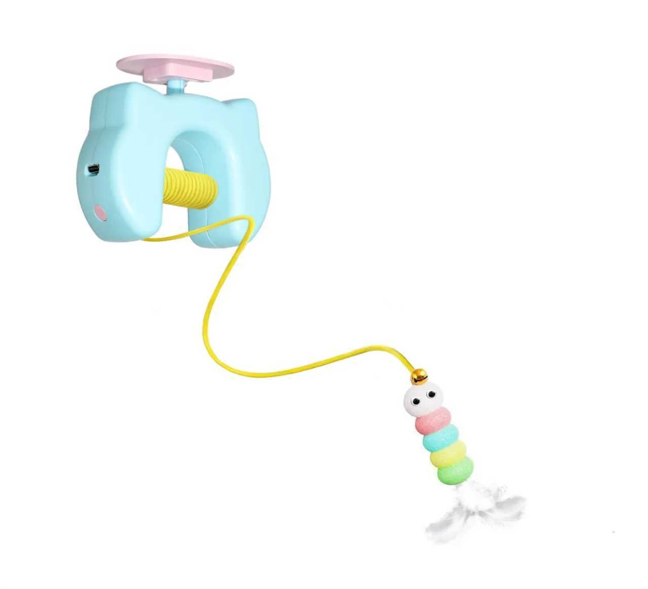 Cat Toys Suction Cups Cat Teasing Sticks Cats Lazy People Lazy Pets Cat Teasing Sticks Feather Toys with Bells M251209