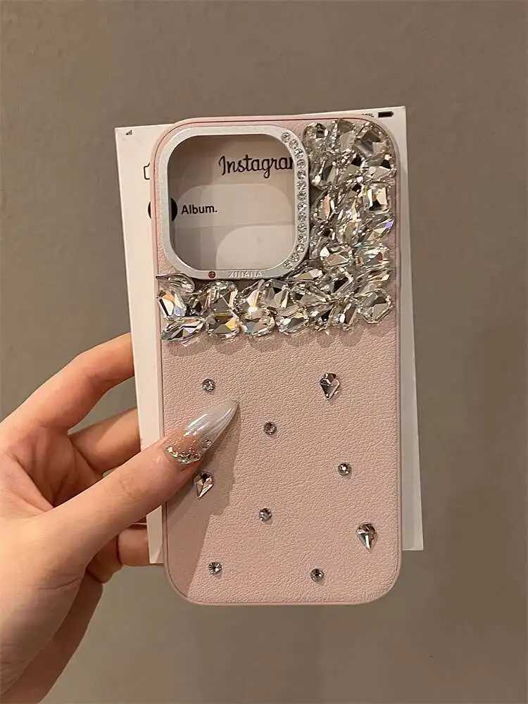 High Quality Phone Case For iPhone 17 16 15 13 12 14 Pro Max Luxury Glitter Diamond Bling Rhinestone Cover For iPhone 17 Pro max C251209