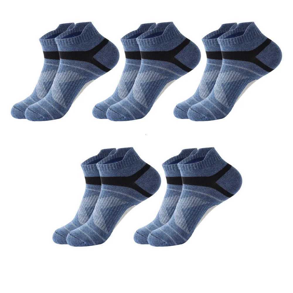 1pc Mens Medium Cotton Socks Thickened Sweat Absorbing Sports Socks Outdoor Wear-resistant Shock Absorption Running SocksT251209