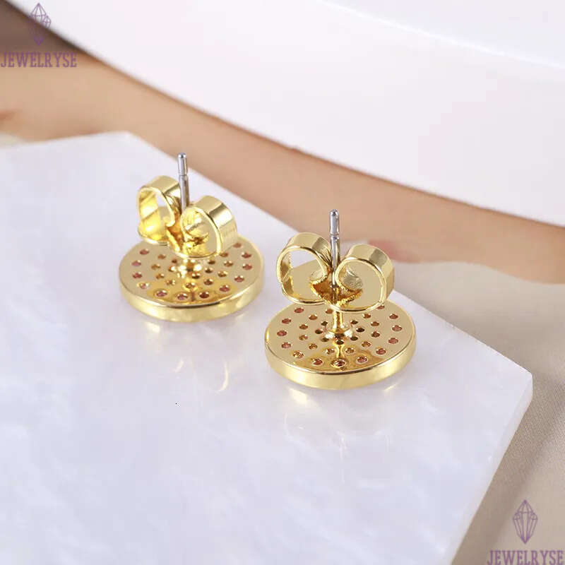 2024 New fashion round evil eyes designer earrings for women colorful diamond cz zircon geometry classic luxury aretes brincos numbers earring ear rin