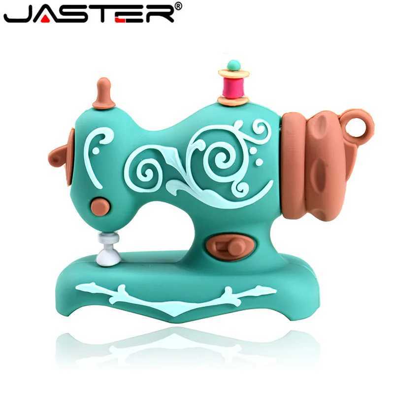 Cartoon USB Flash Drives e Sewing hine Pen Drive Scissors Pendrive Tailor Gift Rer Memory Stick 128GB 64GB 32GB C251209
