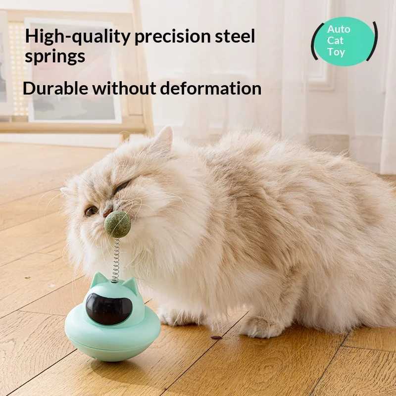 New Suction Cup Cat Teaser Wand with Tumbler Base - Feather Toy for Self Play Boredom Lazy Owner Interactive Fun M251209