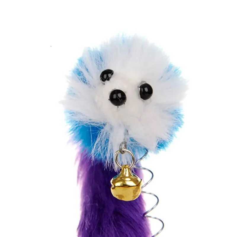 Cartoon Pet Cat Toy Stick Feather Rod Mouse Toy With Mini Bell Cat Catcher Teaser Interactive Cat Toy M251209