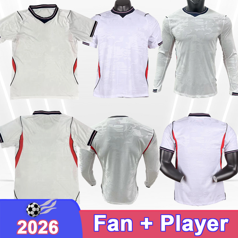 2026 EngLAnd Mens Player Soccer Jerseys STONES BRANTHWAITE RICE GALLAGHER BELLINGHAM HENDERSON MADDISON Home Football Shirt