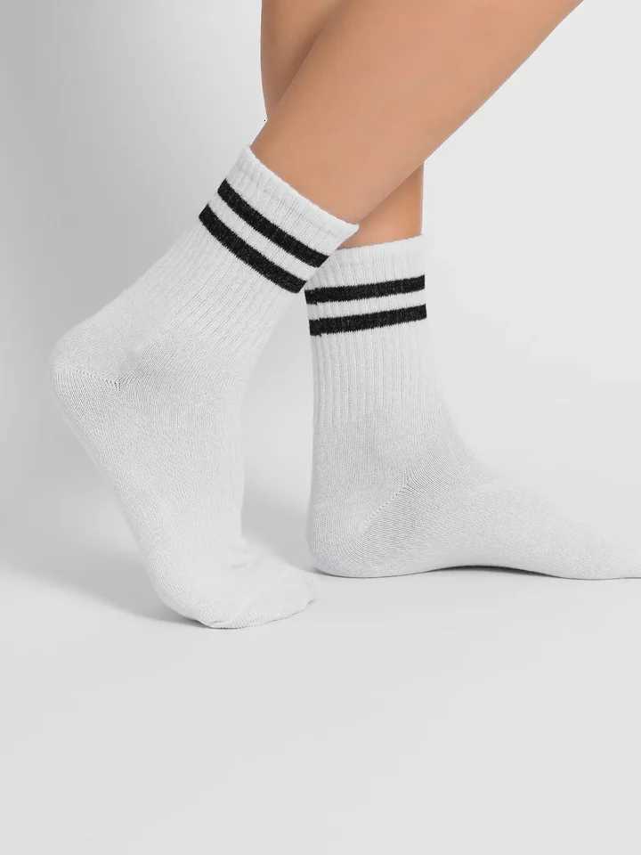6 Pairs Popular Parallel Bars Socks Mens Business Sports Sweat-absorbing Breathable Spring Autumn Simple High-quality Boy SocksT251209