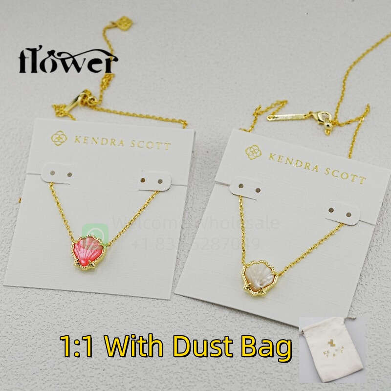 goodlucker Kendrale Style Jewelry Gold Kendraly Shell Necklaces Stud Earrings Jewelry Woman Designer Scotts Moissanite Chain Luxury Jewelry KTN003