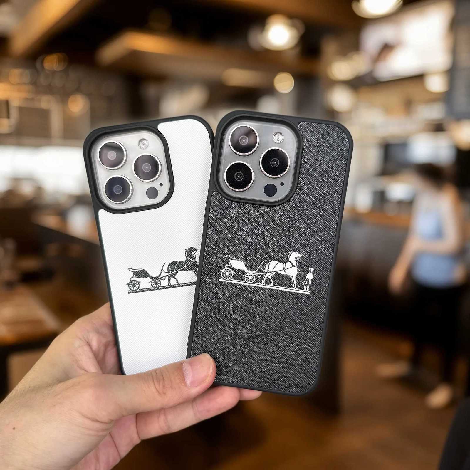 streetwear phone case for iphone 17 16 15 14 plus 13 12 11 pro max cover Luxury funda Cross pattern leather cases carcasa C251209