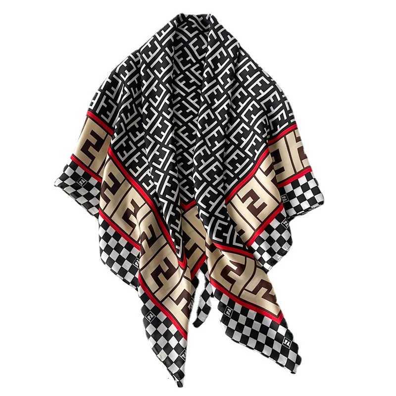 Luxury New Fashion Luxury Temperament Square Scarf Silk Scarf Womens Travel Sunscreen Shawl Headscarf Color Matching Scarf Versatile Y251208