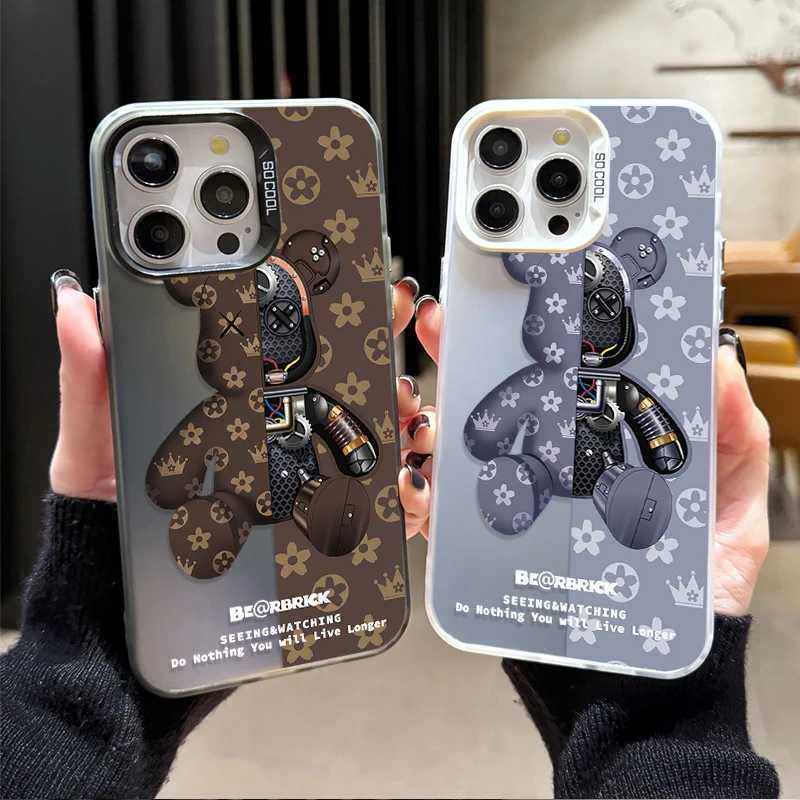 luxury Robot Bear Cool Design PC Hard Phone Case for iPhone 17 Air 16 15 11 12 14 13 Pro Max XS X XR Plus 8 7 SE 2020 Shockproof Cover C251209