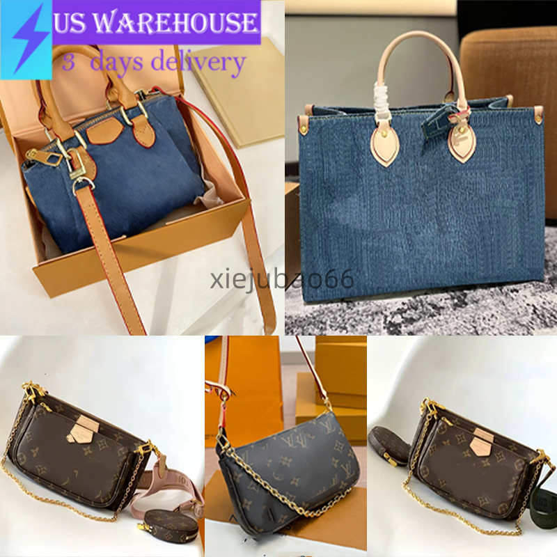 Premium Designer Denim Women Bag shoulder sling bag mahjong bag underarm bag Crossbody Shoulder Purse Dhgate Luxury Designer Handbag Womens cowboy Designer Bag