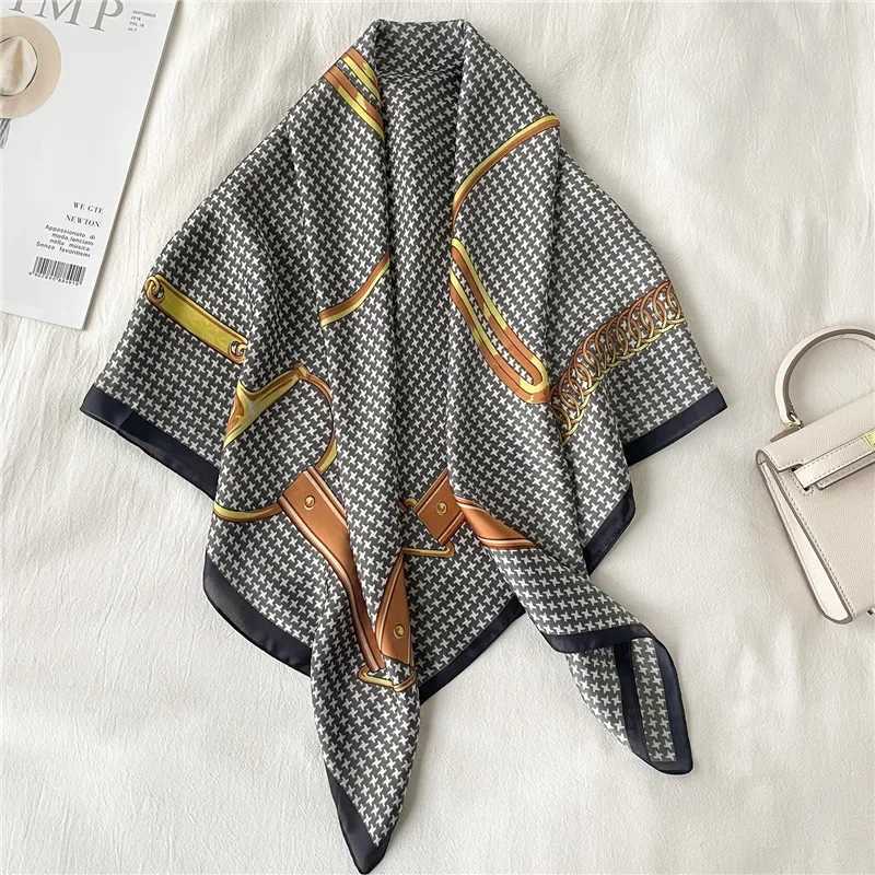Luxury New Fashion Luxury Temperament Square Scarf Silk Scarf Womens Travel Sunscreen Shawl Headscarf Color Matching Scarf Versatile Y251208