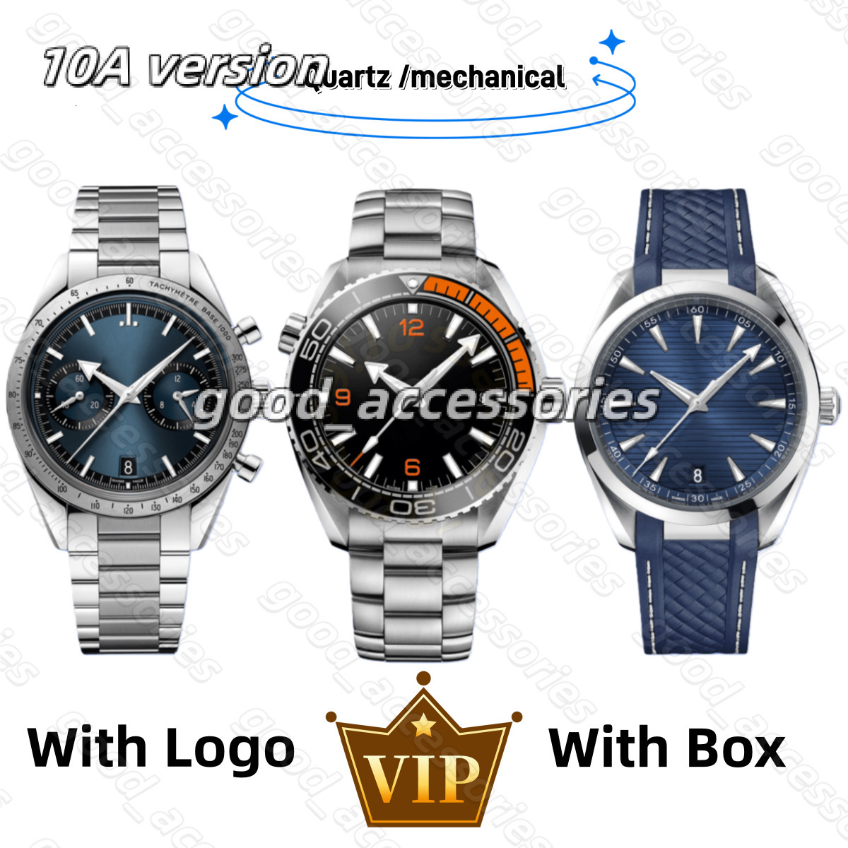 2026 10A Men Seamasters Watch 007 Designer Watches Men speed Watch Quartz/Automatic Mechanical Watch Waterproof Watch Pointer Dial Stainless Steel Material Box