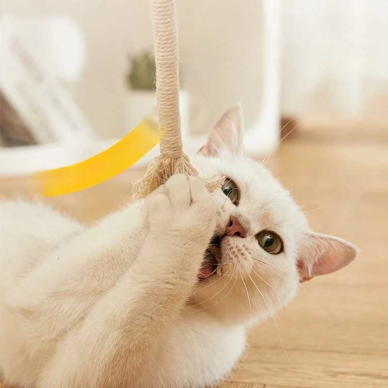 Cat and dog bite rope toy a self soothing toolfor relieving boredomgrinding teethenduring bites consuming energyteasing catstick M251209