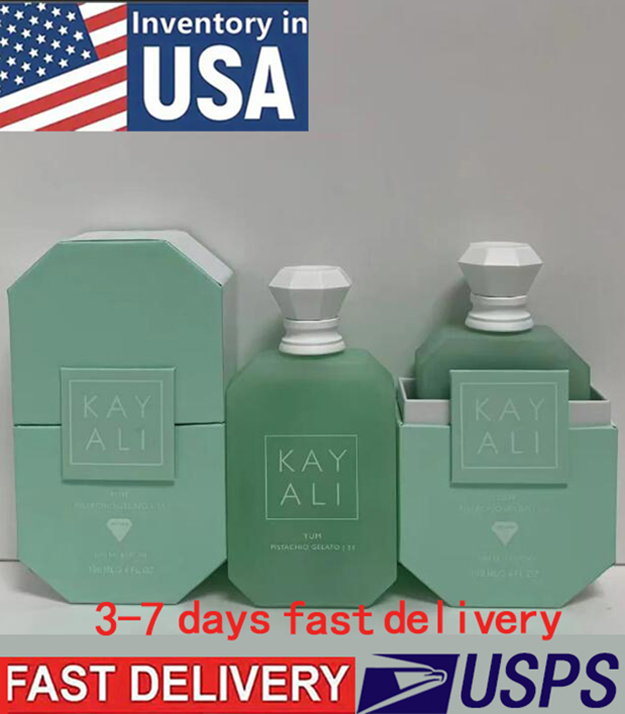 Branded Kayali Perfume 100ml Vanilla 28 Elixir 11 Pistachio Gelato 33 Eau De Parfum Men Woman designer Fragrance 3.4oz Long Lasting Smell good scent Cologne Spray