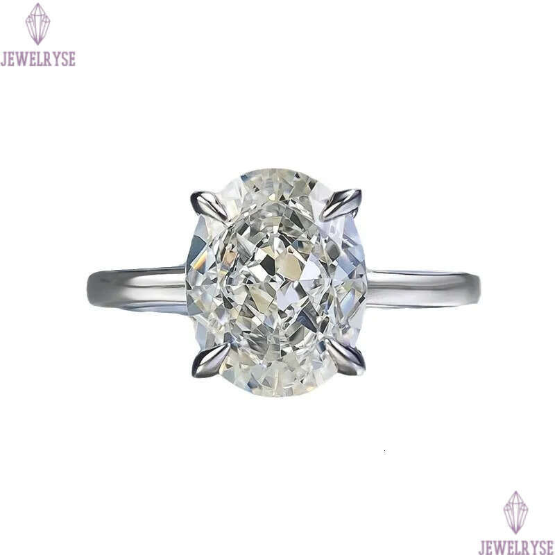 S925 sterling silver luxury egg designer band for women elegant charm iced big stone shining crystal bling cz zircon love lover ring wedding jewelry g