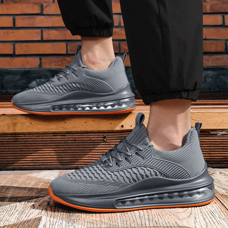 2026 New Summer Men's Sneakers Breathable Air Cushion Shock-Absorbing Size 48 Big Size Trendy Running Shoes Outdoor Athletic Footwear