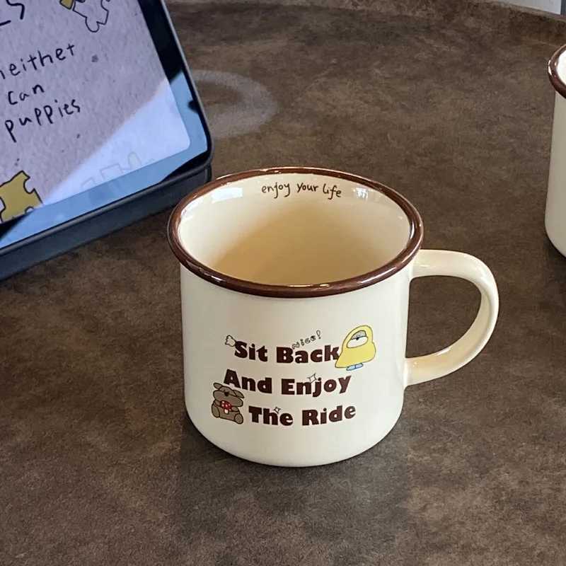 Cute Bread Dog Ceramics gs Coffee g Milk Tea Off Cups Drinkware the Best birthday Gift H251209
