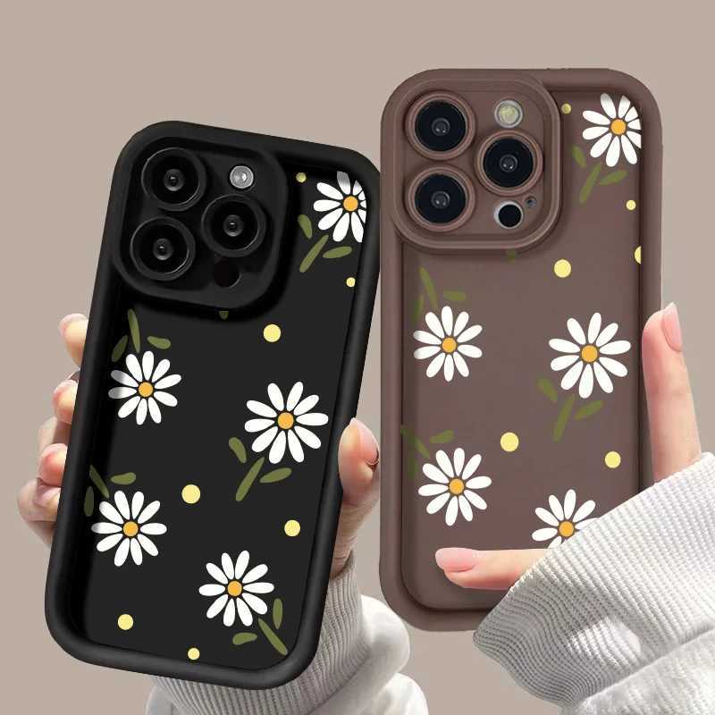 Daisy Flower Silicone Phone Case For A56 5G A54 A55 A35 A34 A52 A14 A53 A36 A33 A15 A25 A26 A16 S24 S23 S25 tra Cover C251209