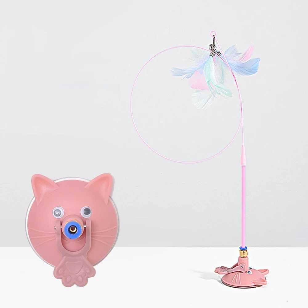 Cat Toy Sucker Feather Simulation Bird with Bell Funny Interactive Cat Stick Toy for Kitten Playing Teaser Wand Toy Pet Supplies M251209