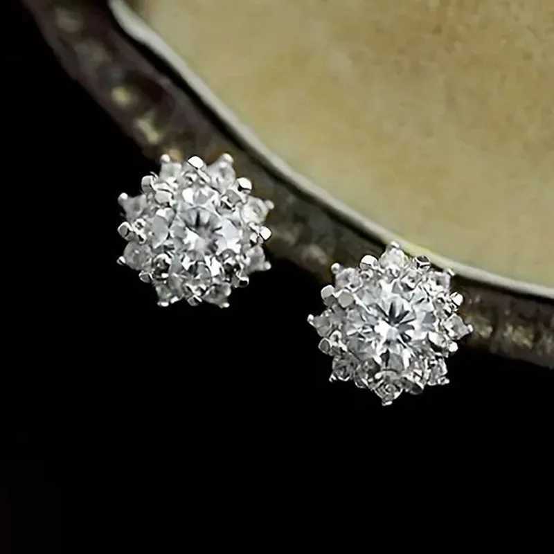 2025 new European and American minimalist snowflake geometric design earrings high-end niche personalized elegant accessories H260202