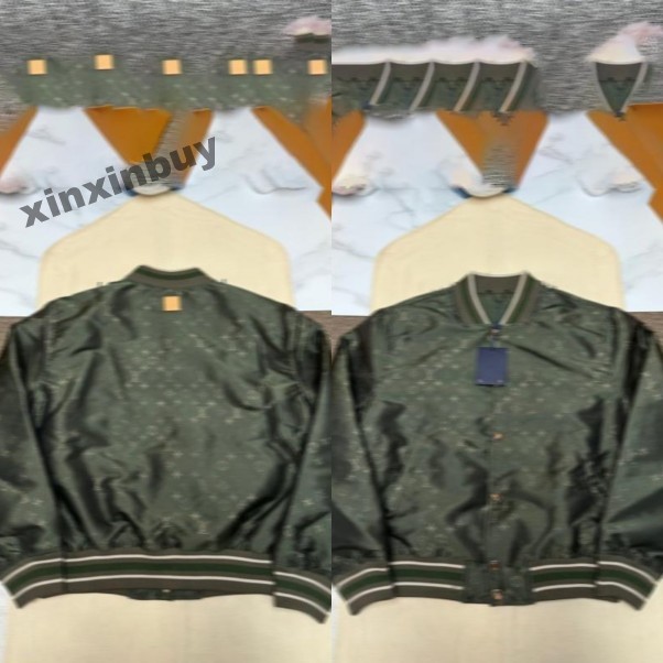 xinxinbuy Designer coats bomber Jacket Men Women Surplus jacquard pattern Italy Long Sleeve Man Paris dark green black blue white M-3XL