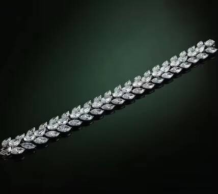 IGI Certified Radiant Cut Diamond 14k White Gold Bracelet Customized Hip Hop Style for Men and Women As Gift