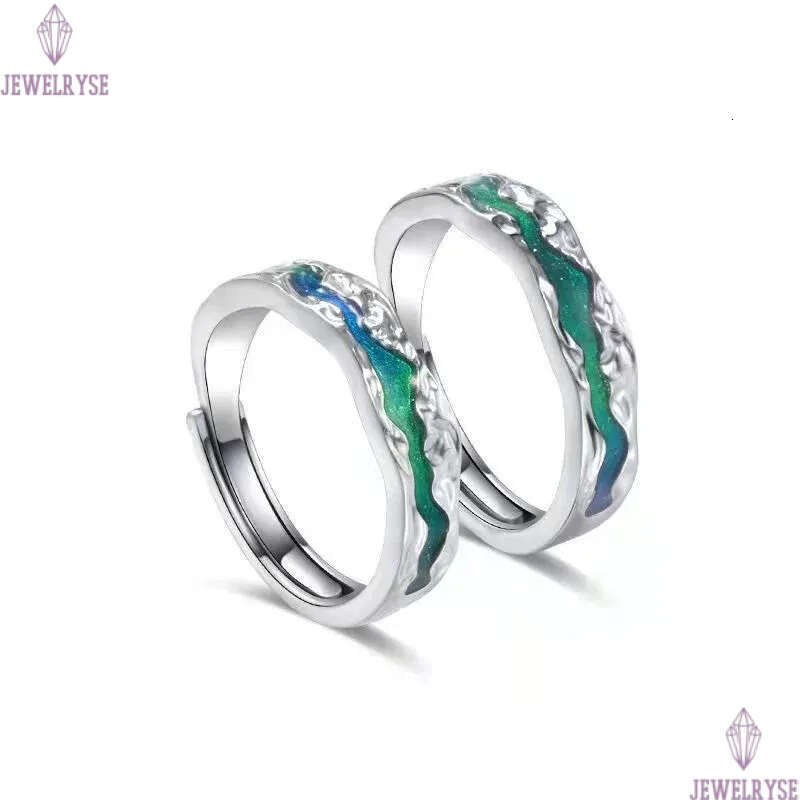 Prince Rose Love Rings S925 silver plated engagement wedding propose lover couple ring jewelry gift