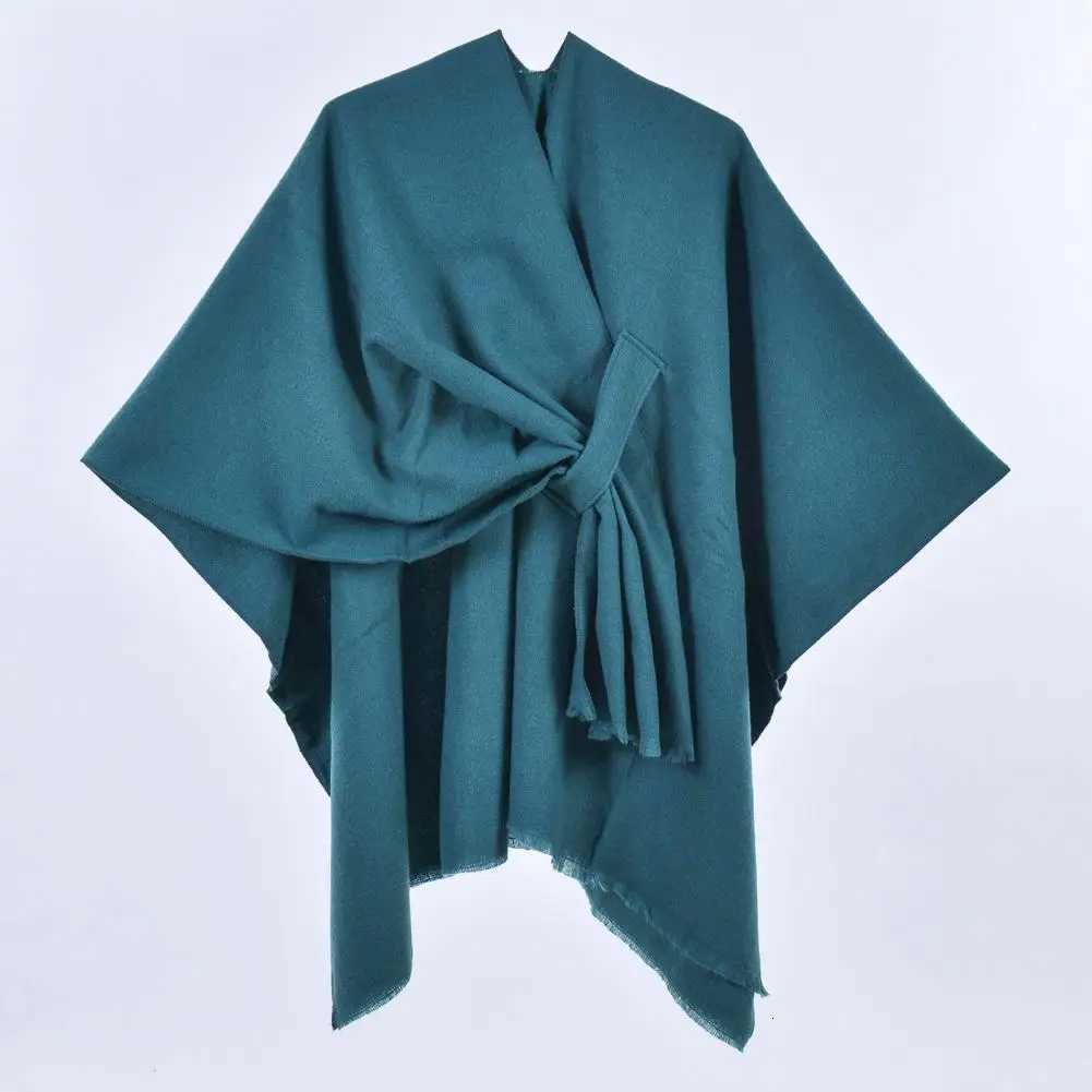 Luxury Women Autumn Winter Shawl Double Sides Soft Scarf Solid Color Imitation Cashmere Shawl Versatile Scarf Shawl Cardigan Y251208