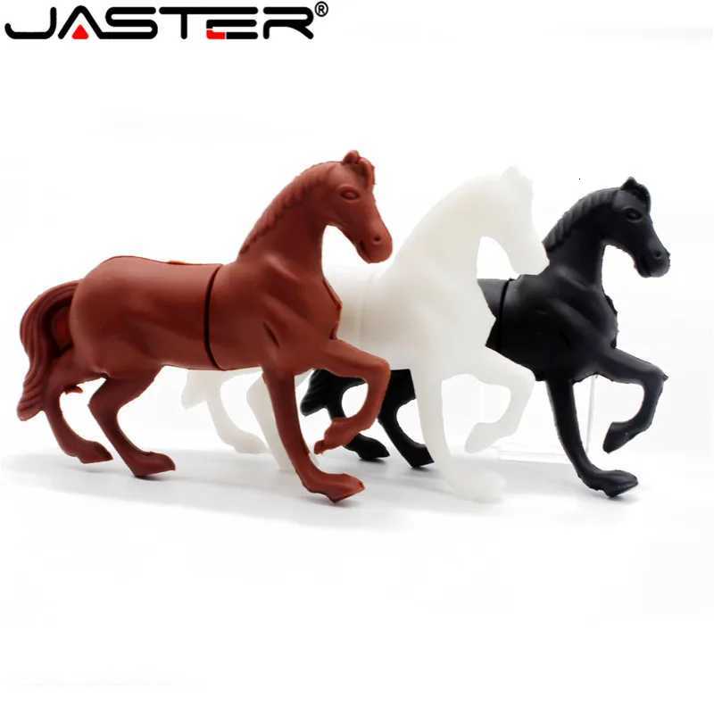JASTER White horse style usb flash drive pretty cartoon pendrives 8gb 32gb 64gb cute memory stick 4gb 16gb pendriver gift C251209