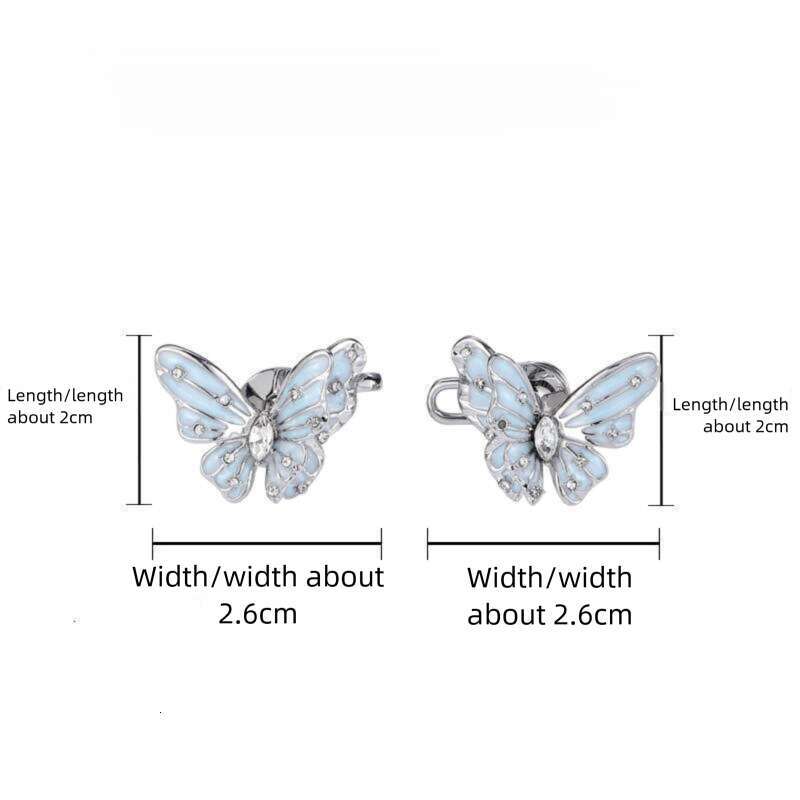 DHcollections Blue Butterfly Zircon for Women, Elegant and Versatile, Exquisite Tightening Tool, Waist Size Adjustment Buckle Wholesale