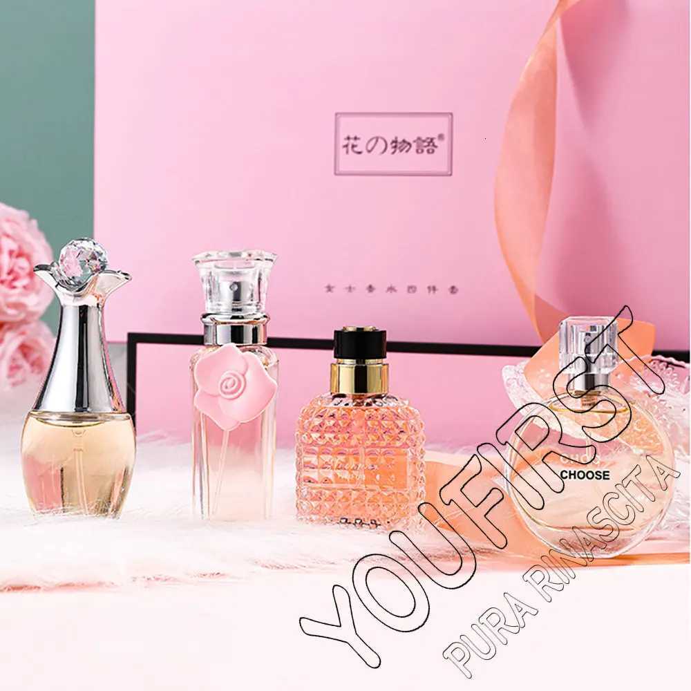 Brand Gift Box 4Pcs Set Perfume Women Parfum Femme 100ml Fresh Natural Floral Scent Spray Feminino Perfumes De Mujer OriginalesT251209