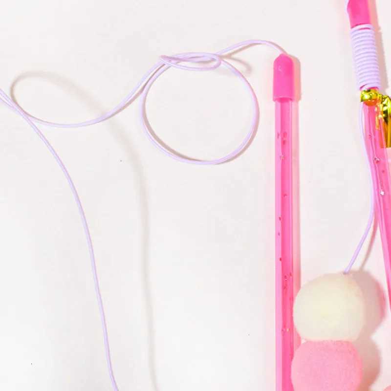 Interactive Cat Teaser Rod with Bell and Feather Funny Play Stick for Indoor Cats Durable Safe Flapping Bird Design Training Toy M251209