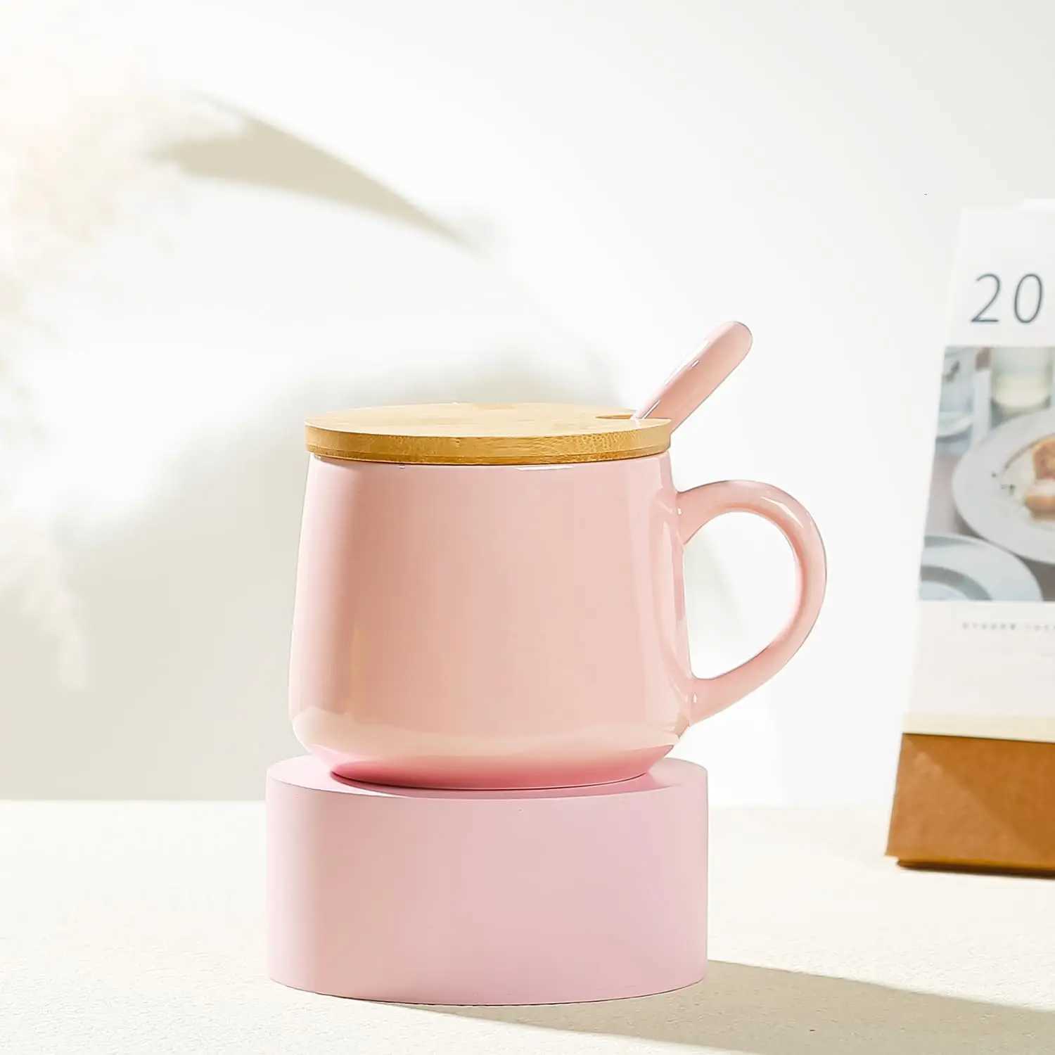 Kawaii Unicorn g Cute Fox Cow gs 3D Ceramic Coffee g with Lid and Spoon Funny g Christmas Birthday Gifts H251209