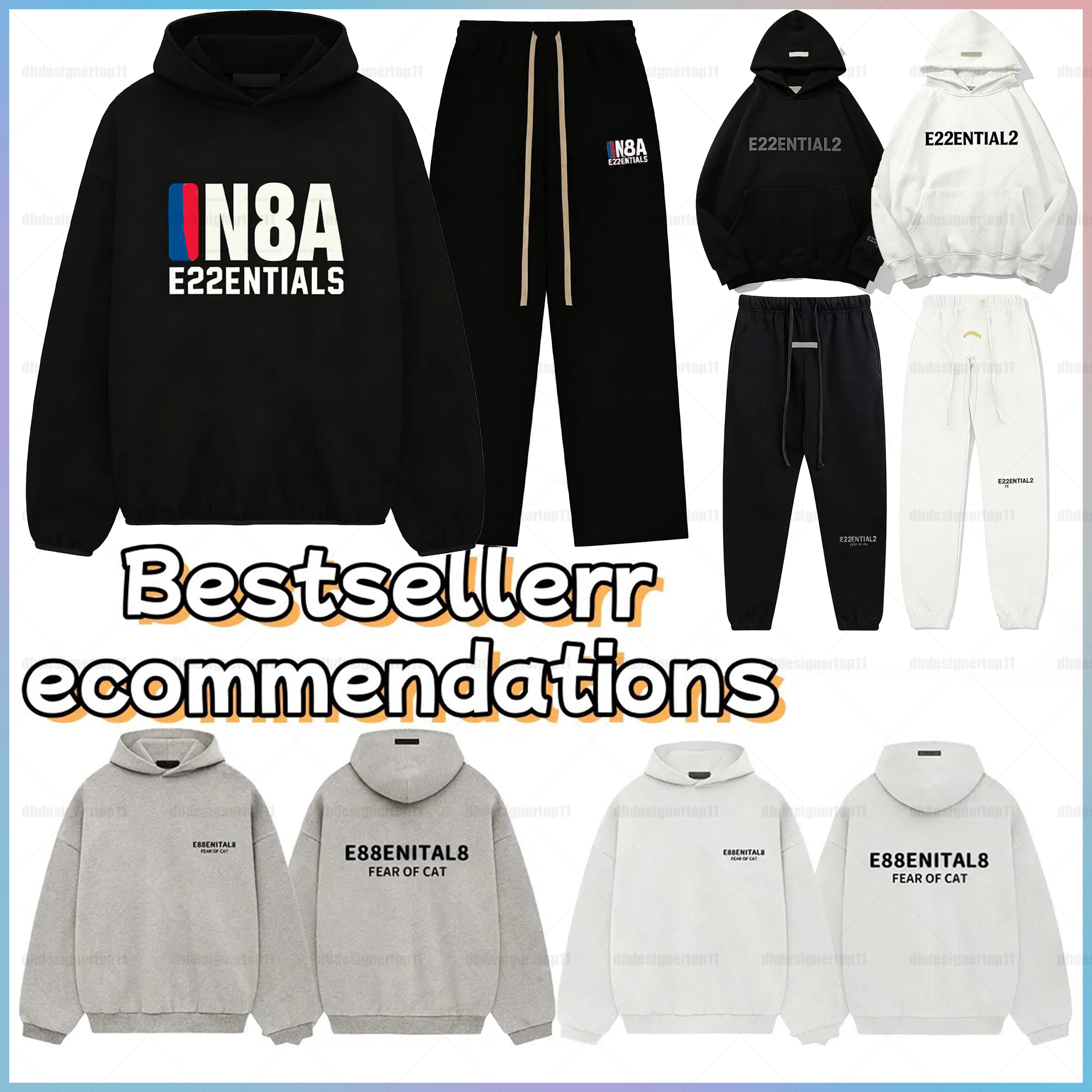 essentialsasse tracksuit designer mens hoodies for mens designers heavyweight hoodie clothes sweatshirts men designer essentialsntly fashion men designer S-XL