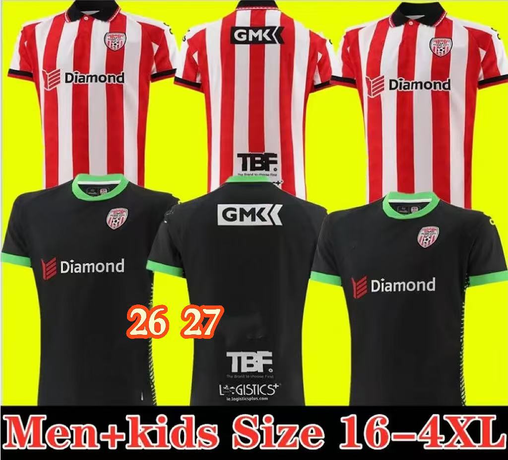 26 27 Derry CityS Home Soccer Jersey 1987 1988 Retro Derry City Retro Football Shirt