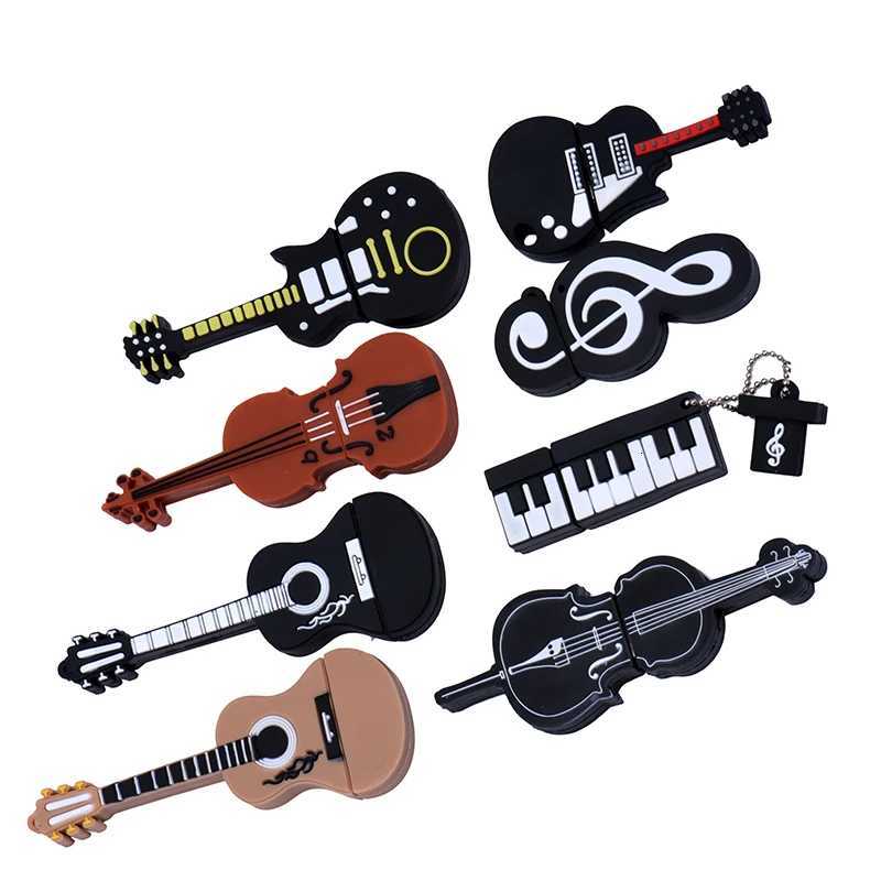 Guitar Series Gifts USB 20 Flash Drive Real Capacity Pen Drive 64GB/32GB/16GB/8GB/4GB Memory Stick Pendrive U Disk C251209