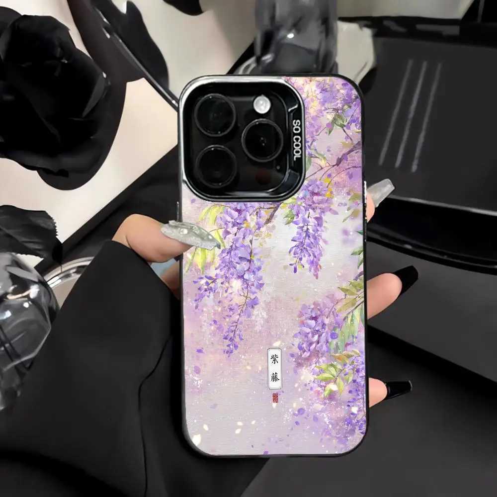 Wisteria Flower Mobile Phone Case Suitable for iPhone 1716 15 14 13 12 11 Pro Max Plus with A Shock Resistant Matte Back C251209