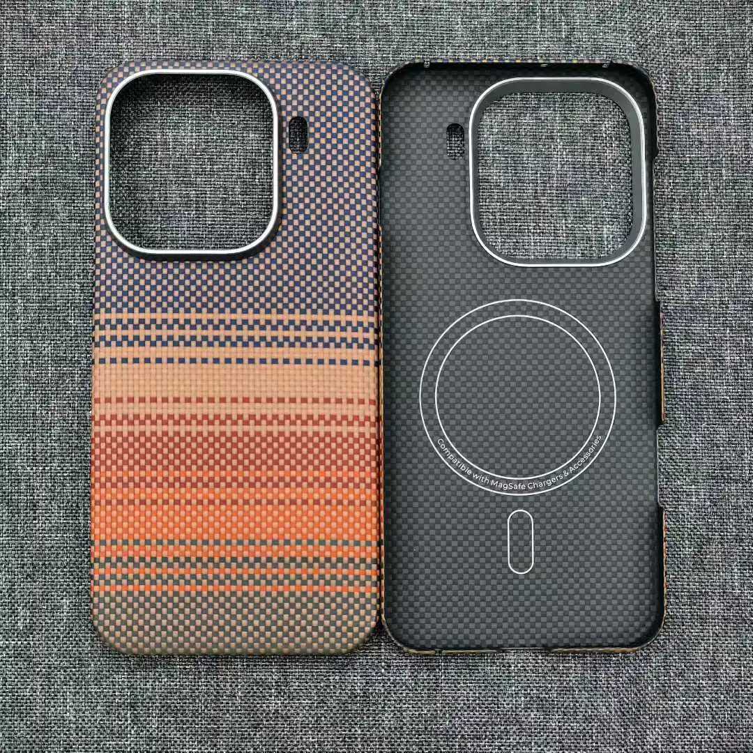 For Find X9 X9pro Aramid Fiber Carbon Fiber tra-light Magnetic Metal Business Style Anti-fall High-end Mobile Phone Case C251209