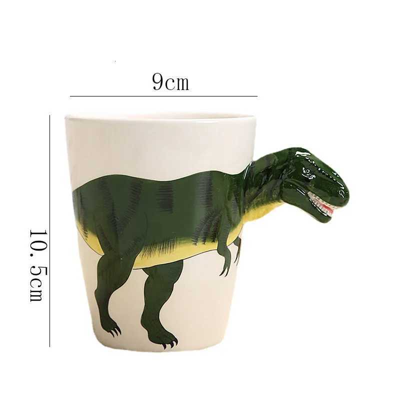 European Style Cartoon 3D Dinosaur Ceramic Coffee Cup Birthday Gift Off g Alien Tea Cup He Decoration New H251209