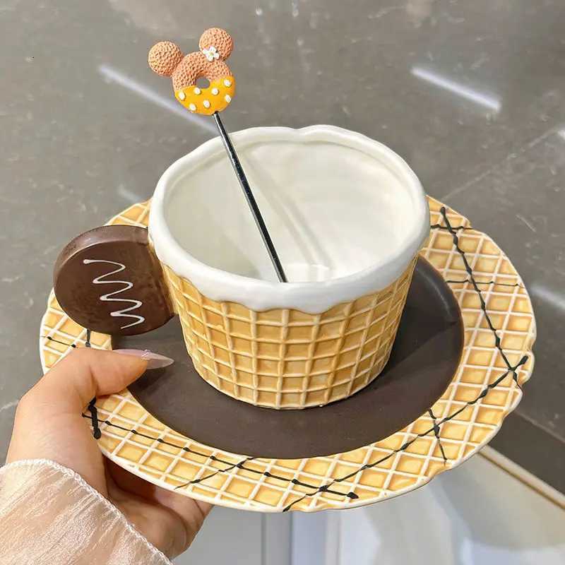 Coffee cup and saucer high-end exquisite light luxury afternoon tea design high-end ceramic wens high-quality French style H251209