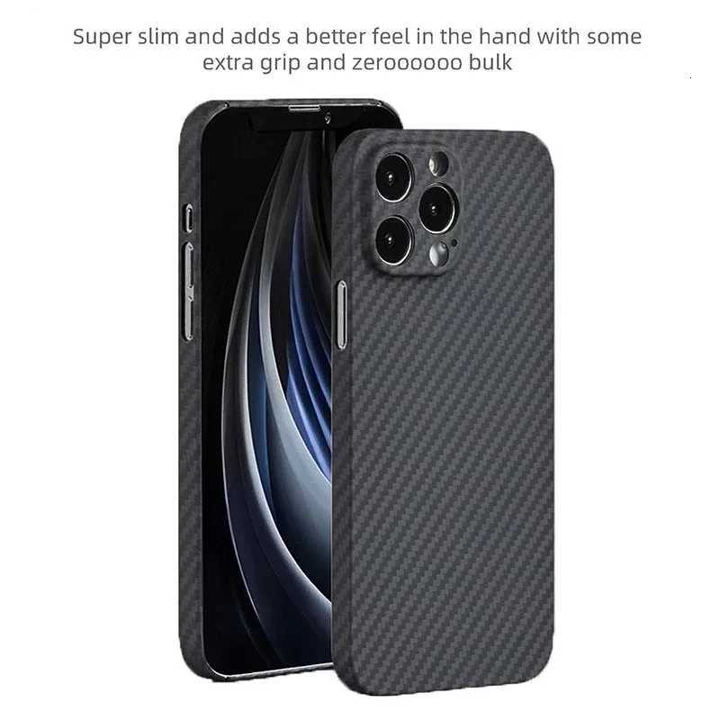 Luxury Carbon Pattern Matte Case For iPhone 16 15 14 13 12 11 Pro Max 0m PP Frosted Fundas Coque Back Cover C251209