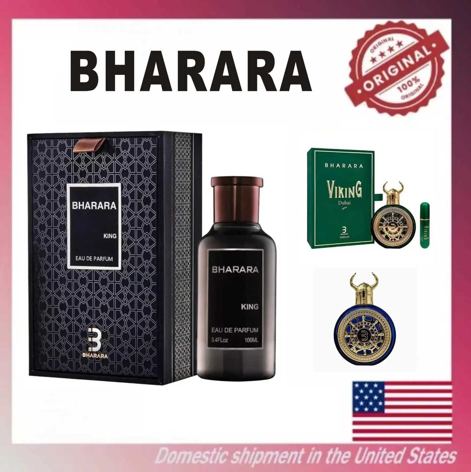 Bharara King Mens Eau de Parfum 34oz 100ml - Refreshing Citrus Musk Scent Long-Lasting Formaldehyde-Free Fragrance DailyT251209
